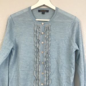 Donated Brooks Brothers Merino Wool Cardigan M